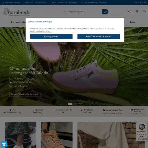 Jörn-Wilhelm Vormbrock, Schuhhaus W. Vormbrock