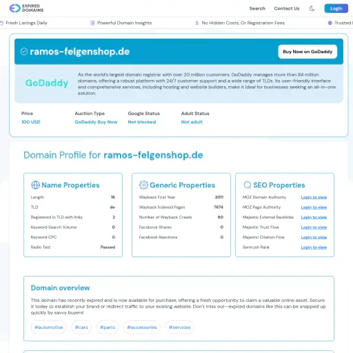 Ramona Irsuti, Ramos Felgenshop