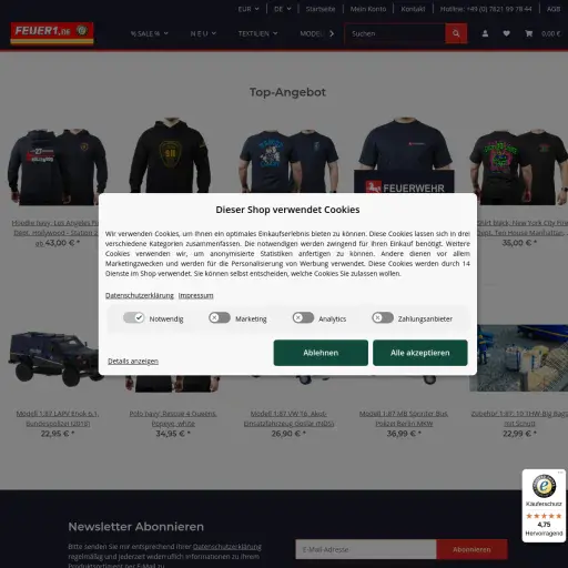 Reiner Graupe e.K., Feuerwehr Versand Friesenheim